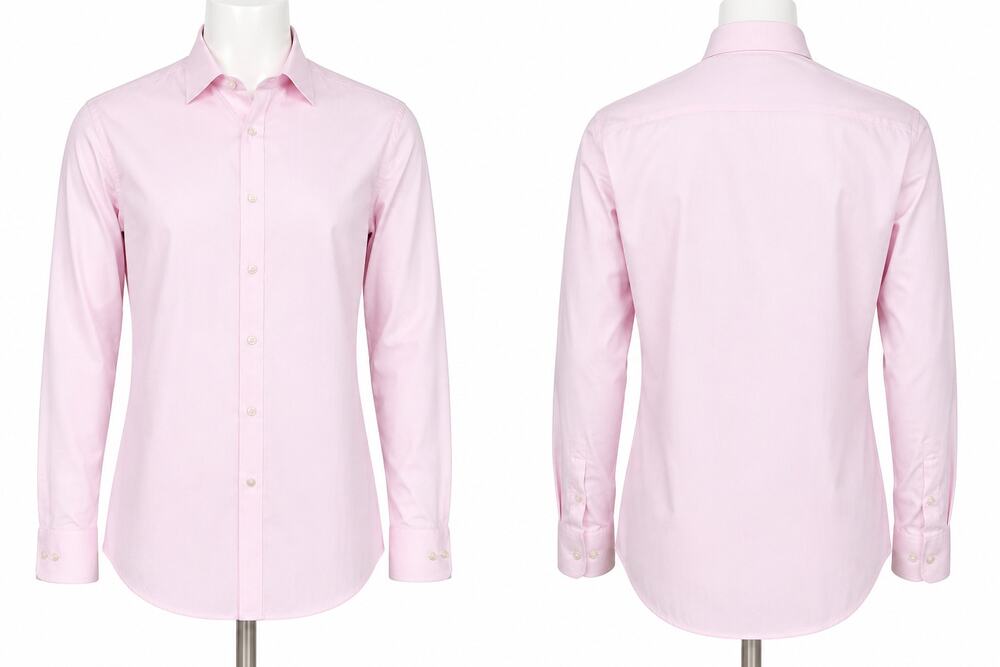 NWT Calvin Klein Steel Dress Shirt Pink Regular Fit Stretch Wrinkle Free XL 17.5